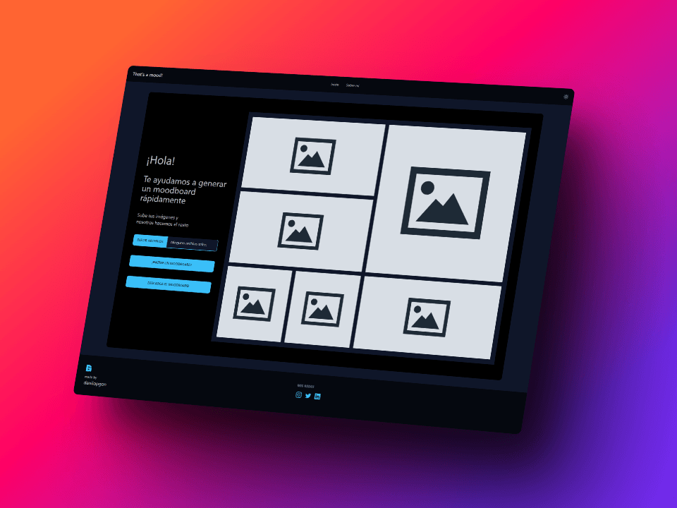 Moodboard mockup